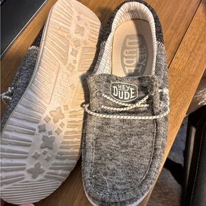 Hey Dude Kids Black White and Grey